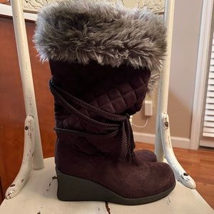Brown Fur Boots